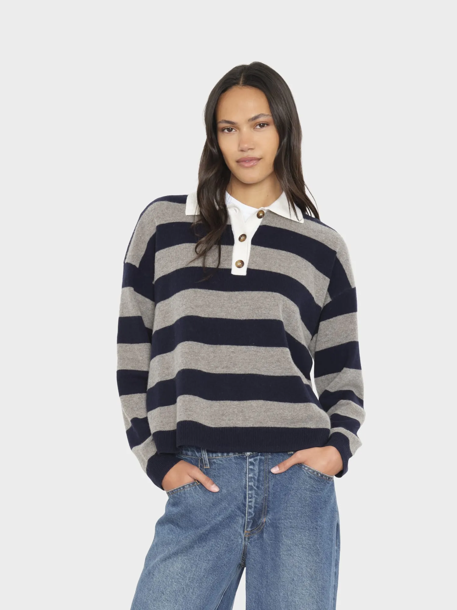 Midnight Gray Braxton Sweater sold by XiRENA
