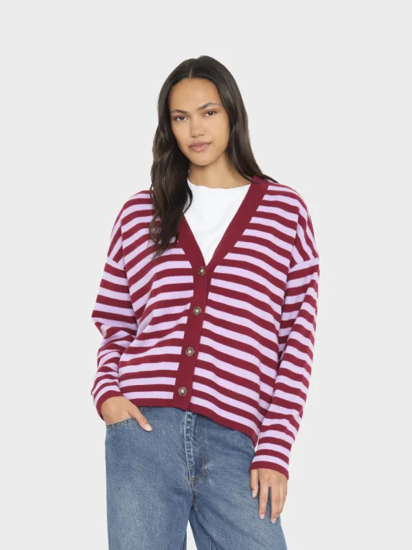 Garnet Petal Estelle Cardigan made by XiRENA