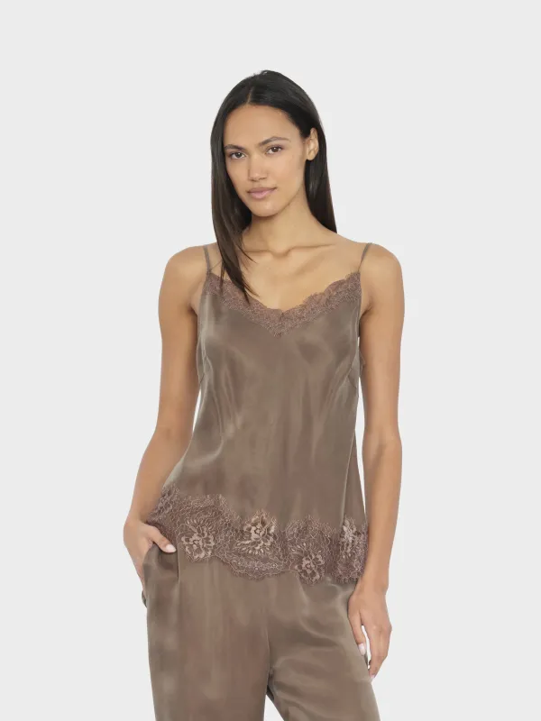 Olive Brown Colette Top made by XiRENA