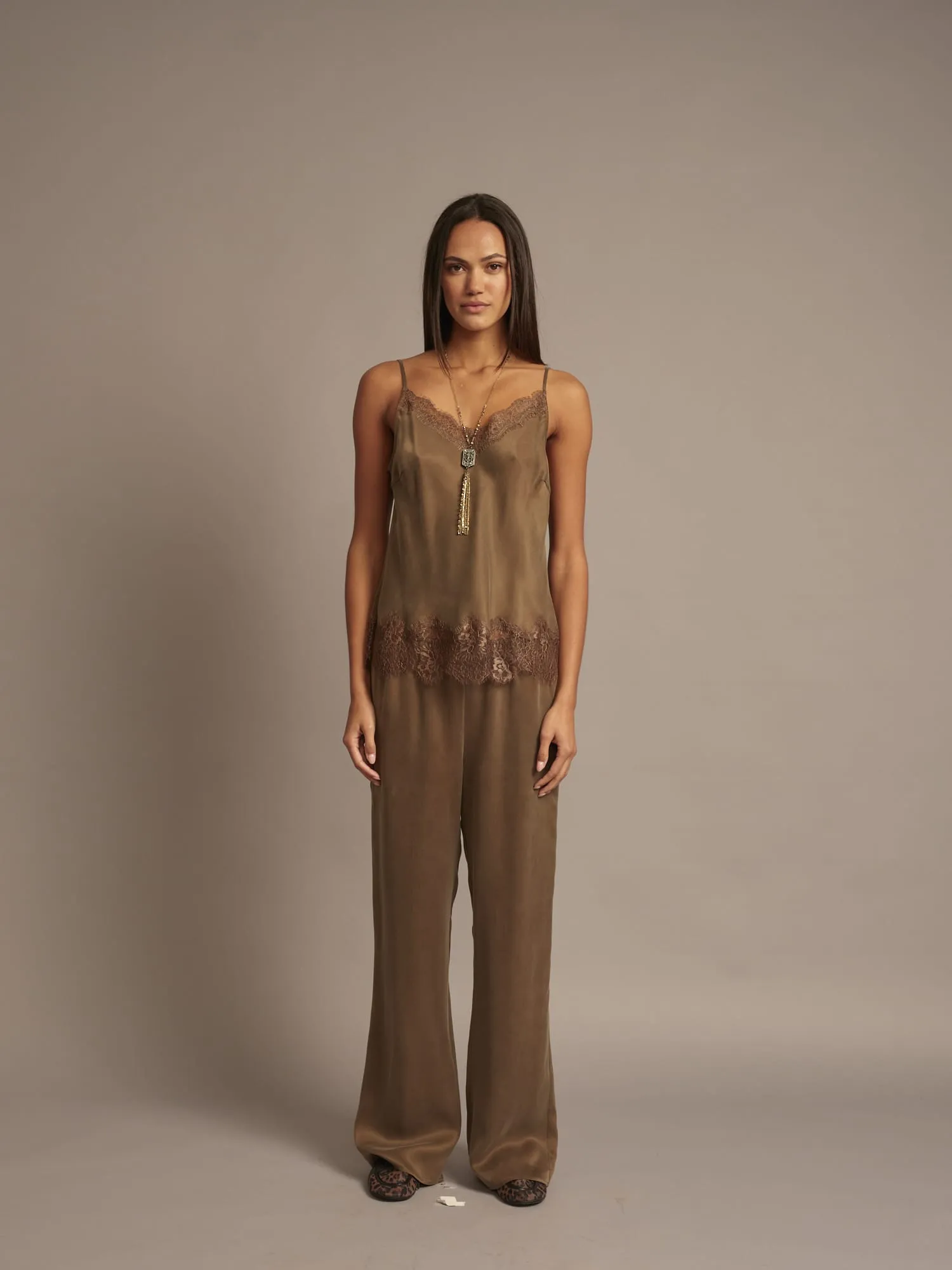 Olive Brown Bella Pant sold by XiRENA product image thumbnail 3
