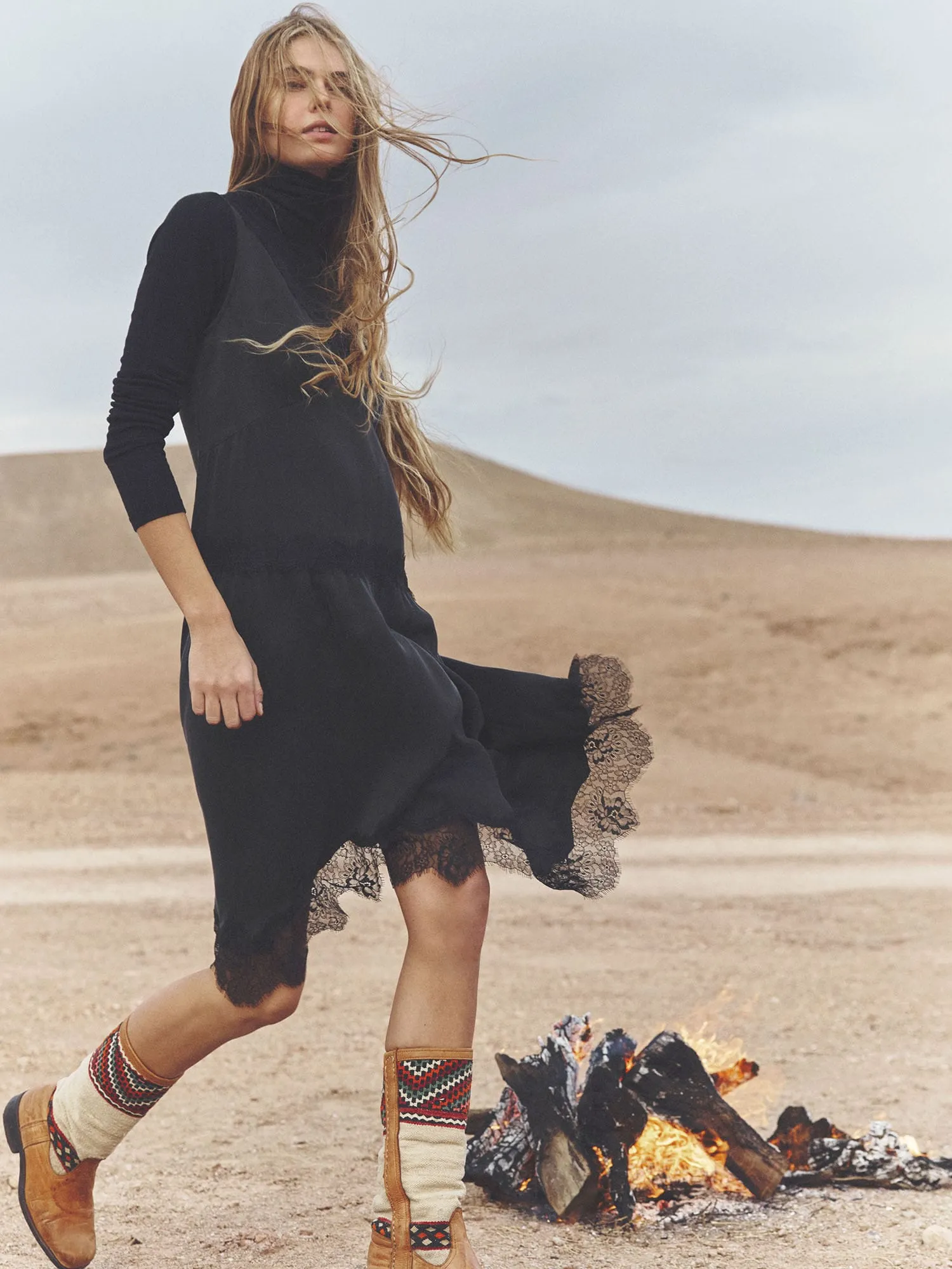 Black Bronwyn Dress sold by XiRENA product image thumbnail 3
