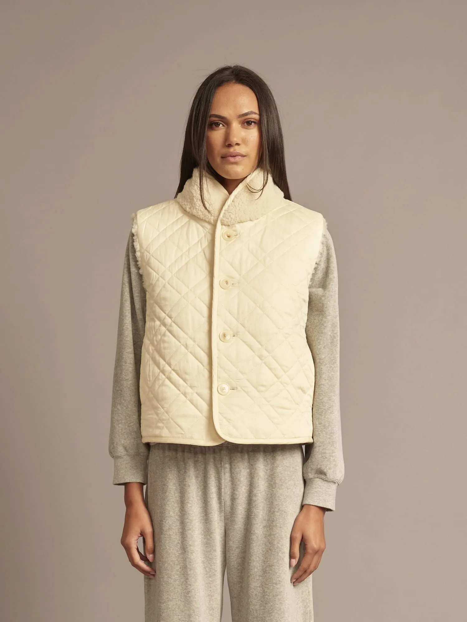 Cream Kensi Vest sold by XiRENA product image thumbnail 2