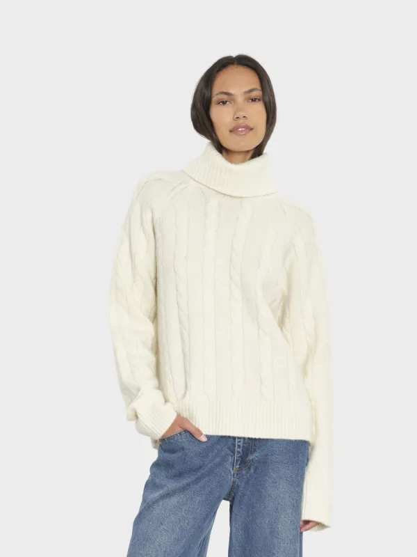 Cream Feather Toby Sweater made by XiRENA