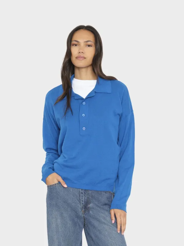 Voyage Blue Collin Sweater made by XiRENA