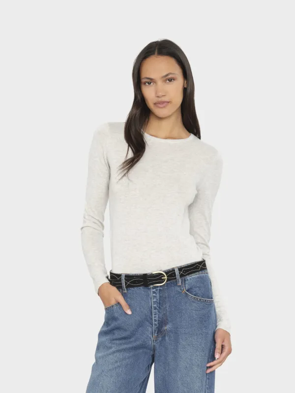 Silver Smoke Crewe Sweater made by XiRENA