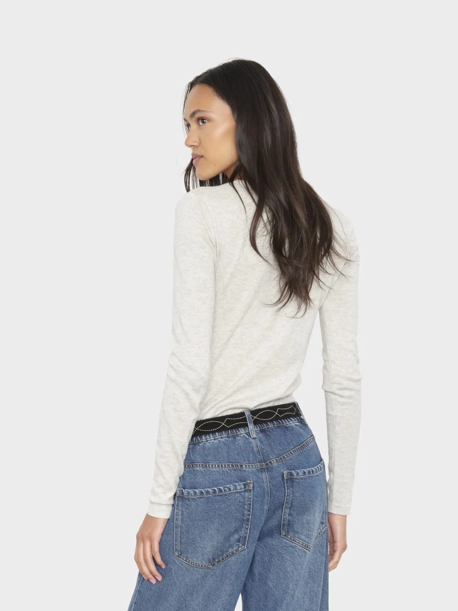 Silver Smoke Crewe Sweater sold by XiRENA product image thumbnail 2
