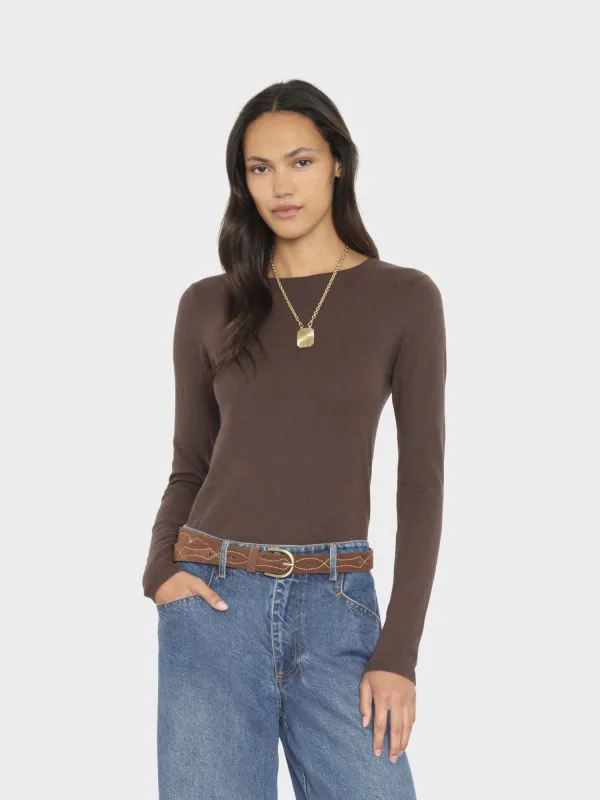 Brazil Nut Crewe Sweater made by XiRENA