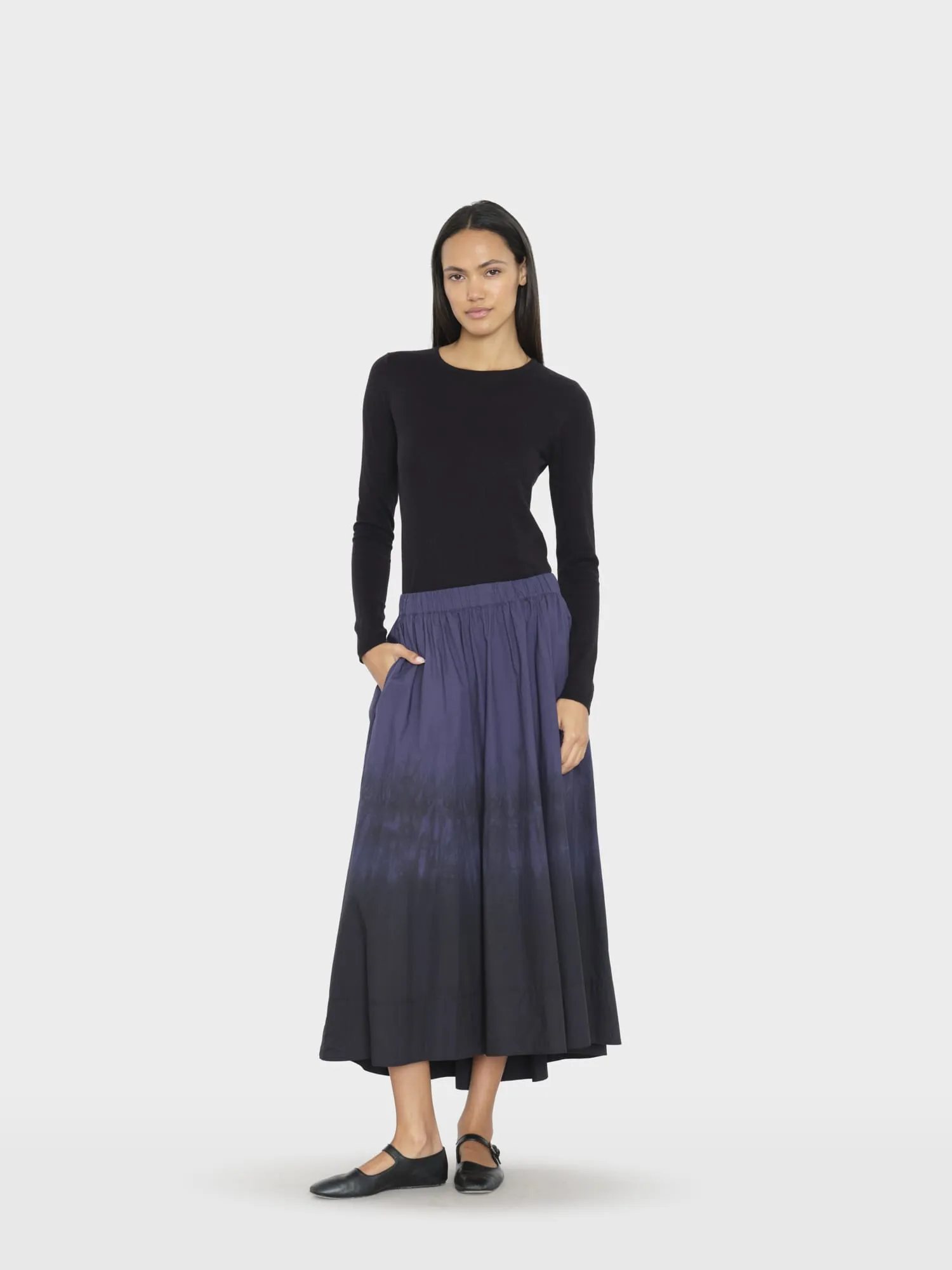 Navy Night Gwynn Skirt sold by XiRENA