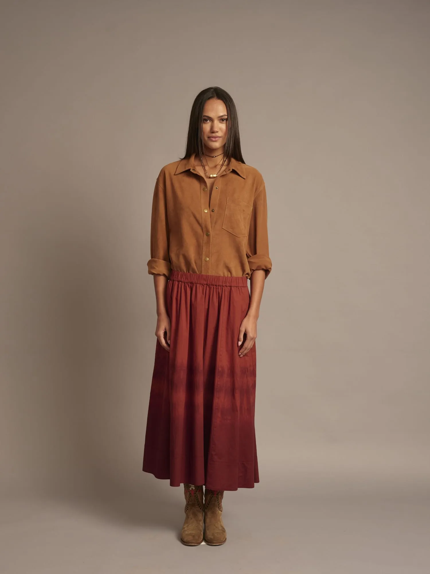 Copper Brown Gwynn Skirt sold by XiRENA product image thumbnail 2