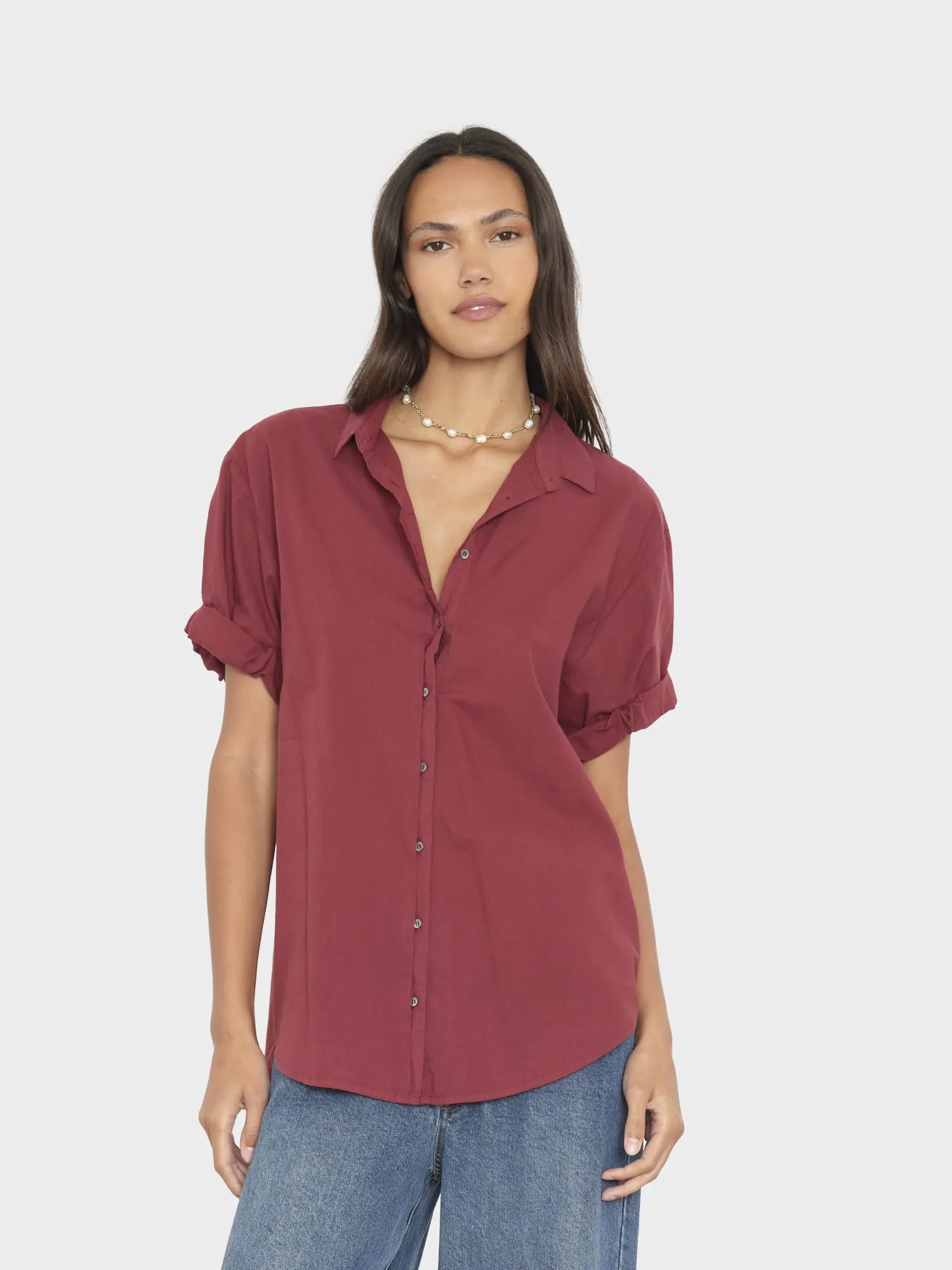 Bordeaux Channing Shirt sold by XiRENA