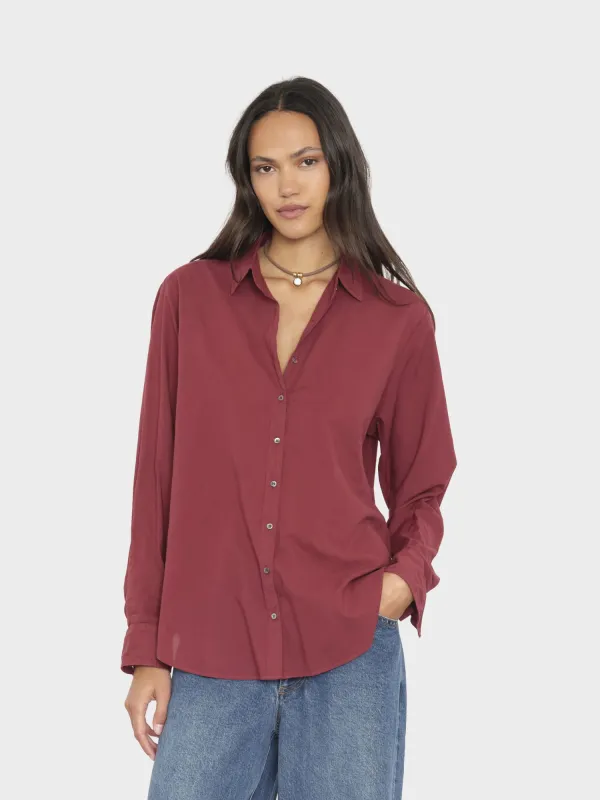 Bordeaux Beau Shirt made by XiRENA