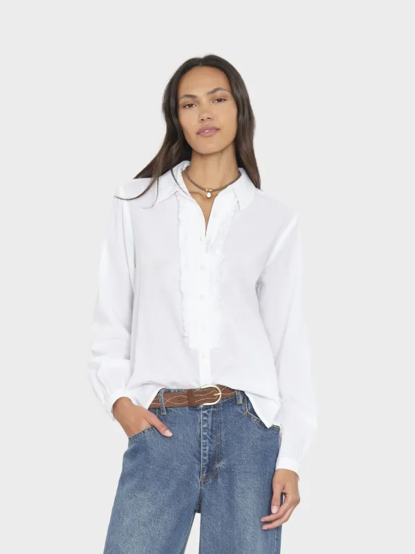White Amanda Shirt made by XiRENA