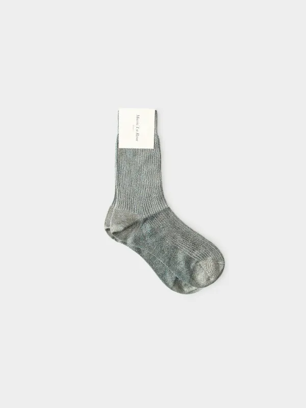 Light Blue Firefly Socks made by Maria La Rosa