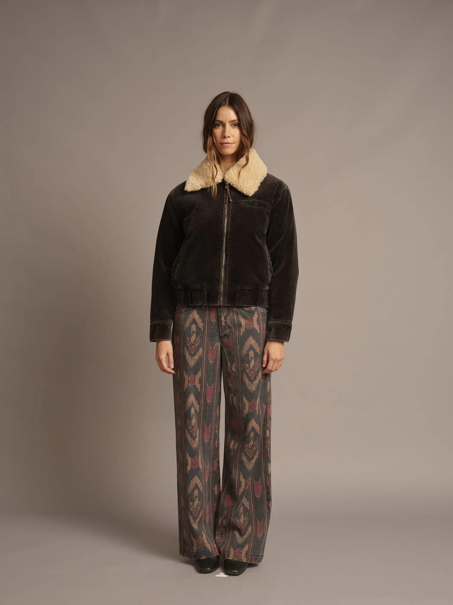 Black Ikat Nixon Denim Pant sold by XiRENA product image thumbnail 2