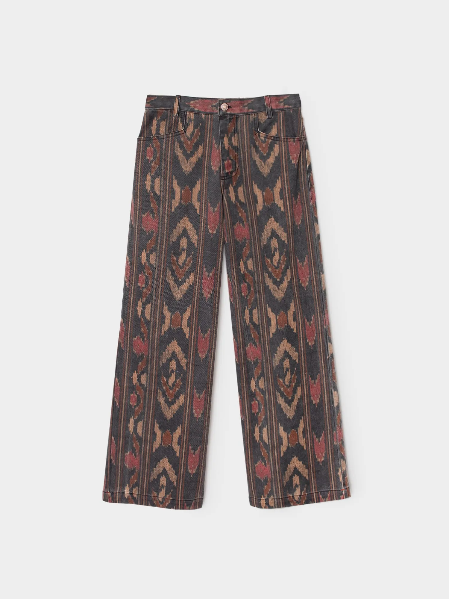 Black Ikat Nixon Denim Pant sold by XiRENA product image thumbnail 5