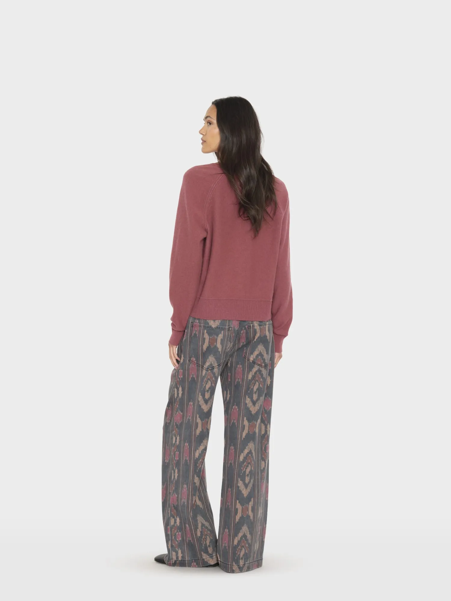 Black Ikat Nixon Denim Pant sold by XiRENA product image thumbnail 3