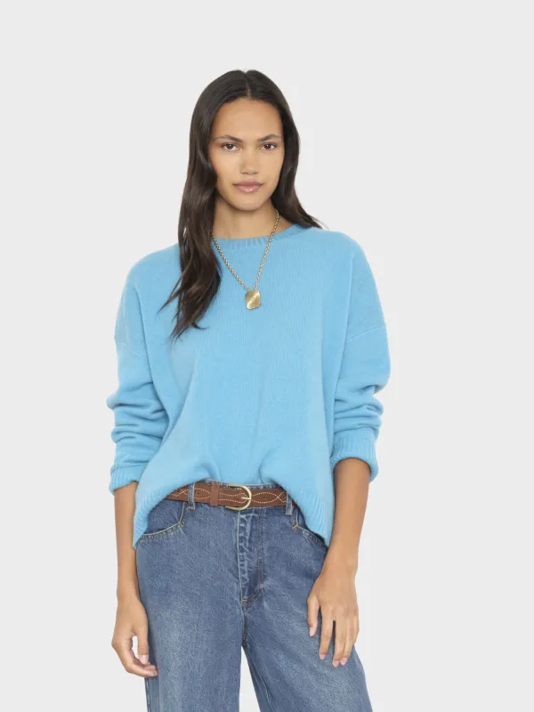 Mint Blue Lela Sweater made by XiRENA