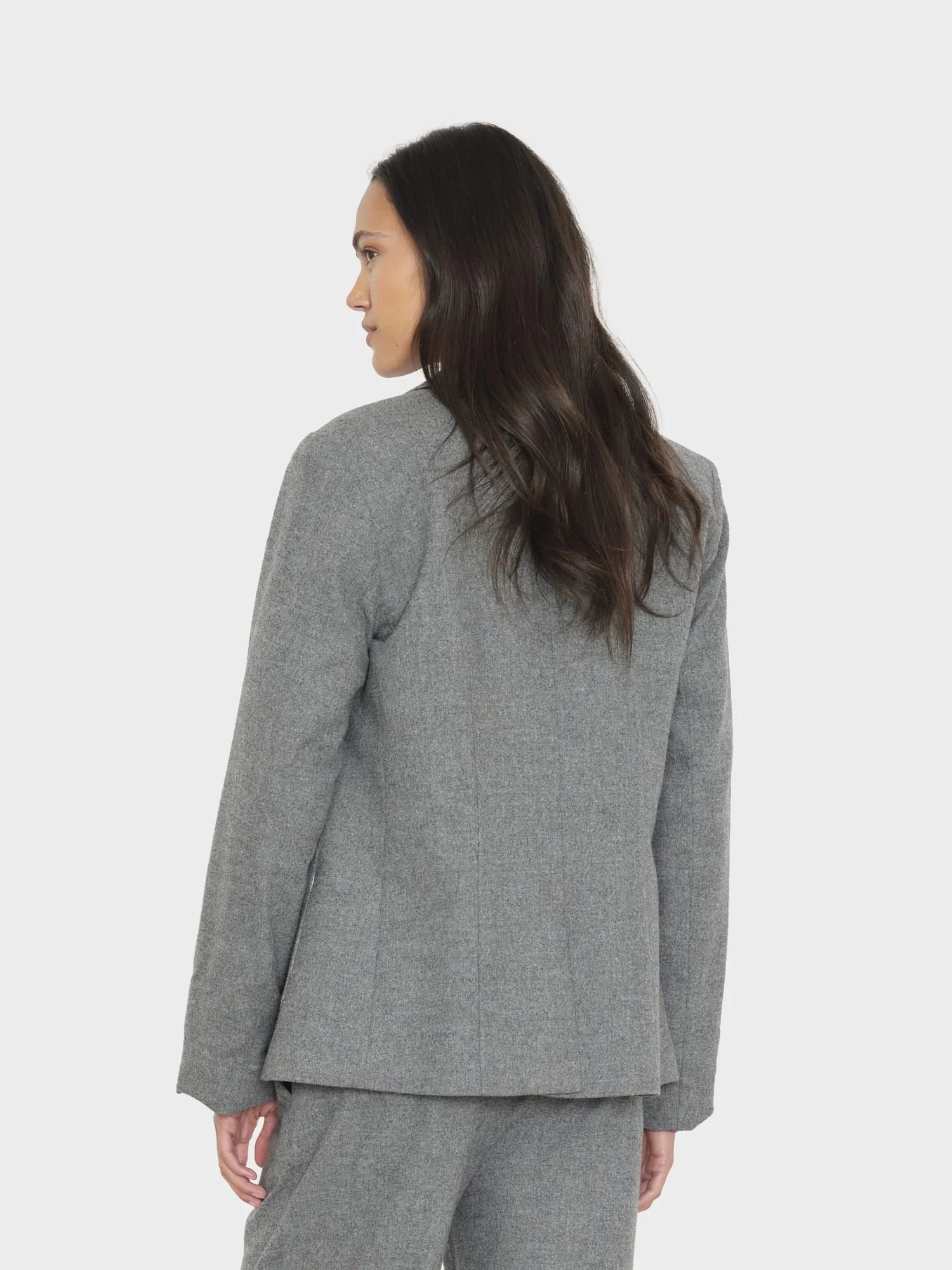 Heather Charcoal Cutler Blazer sold by XiRENA product image thumbnail 2