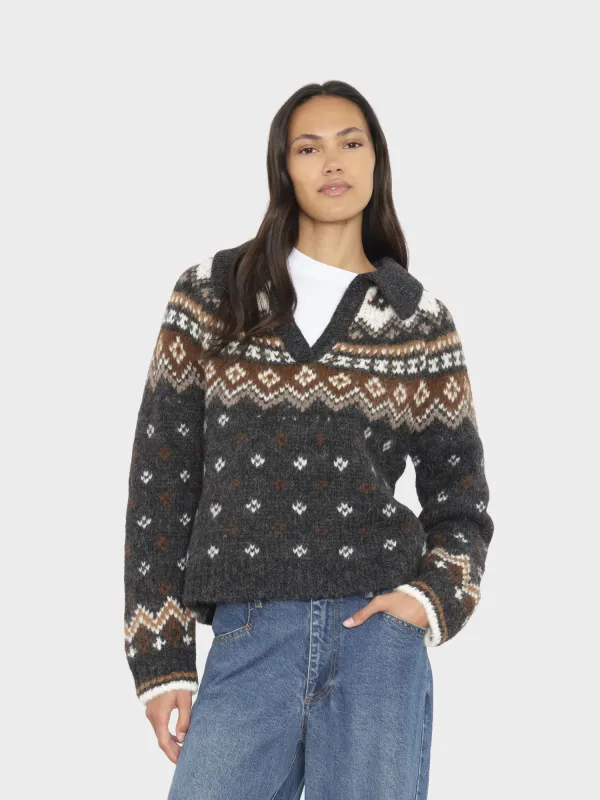 Creme Caramel Whistler Sweater made by XiRENA