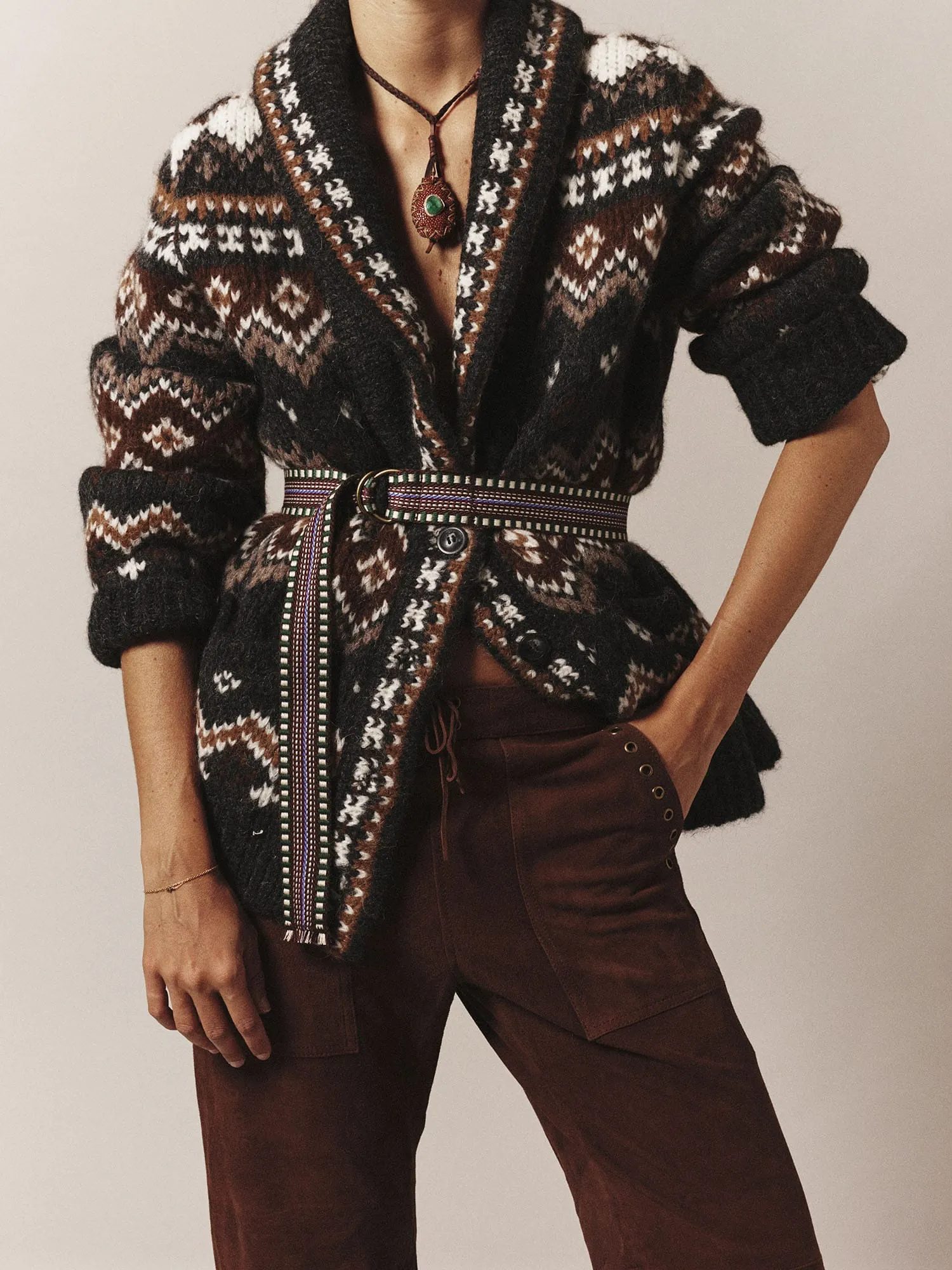 Creme Caramel Vail Cardigan sold by XiRENA product image thumbnail 2