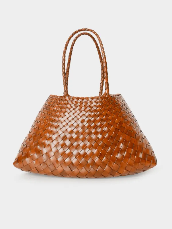 Tan Black Santa Croce Big Bag made by Dragon Diffusion
