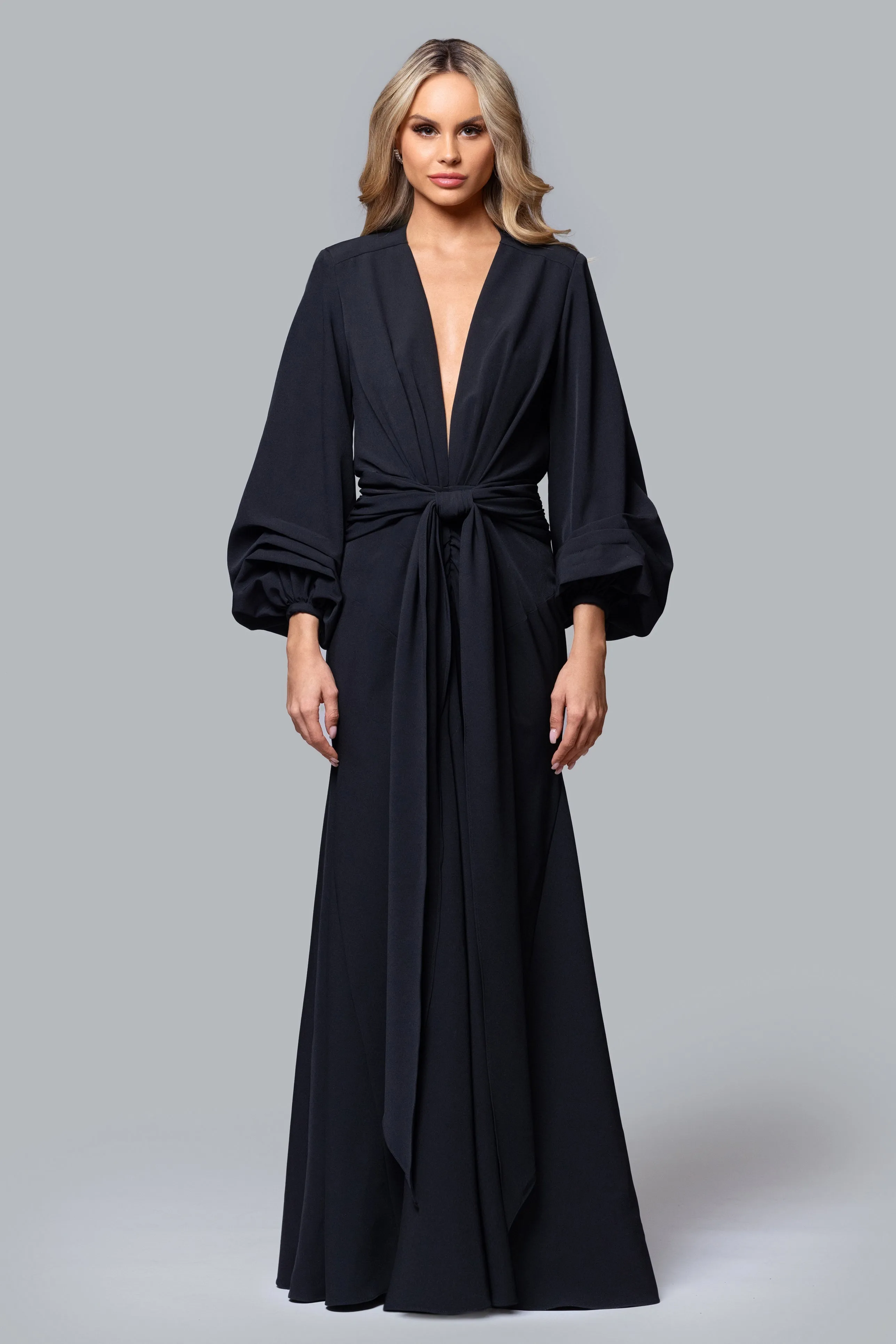 GHRAIL "Millie" Crepe Gown sold by Xscape