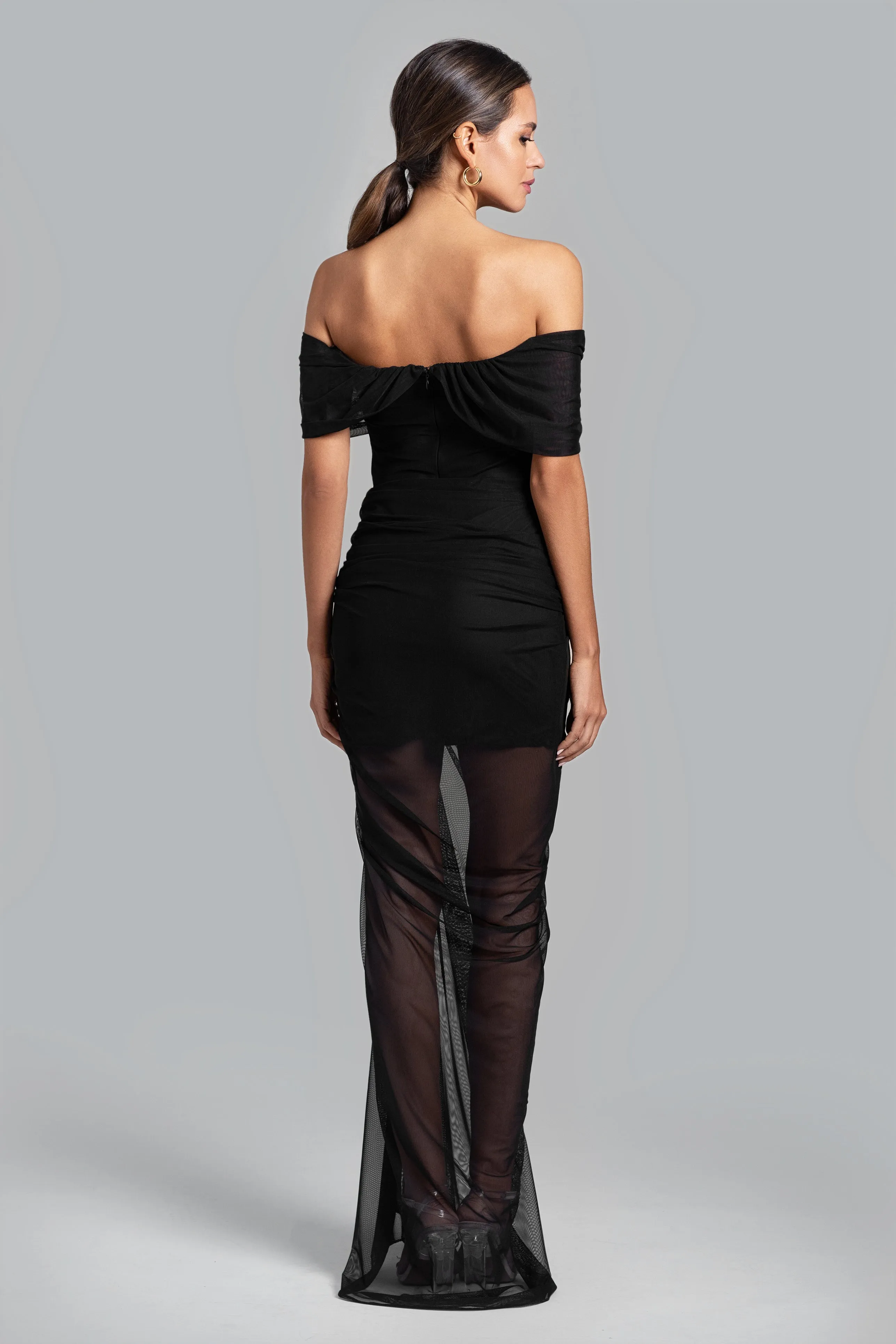 GHRAIL "Stevie" Mesh Dress sold by Xscape product image thumbnail 2