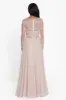 Petite "Mason" Long Chiffon Skirt Beaded Long Sleeve Dress sold by Xscape