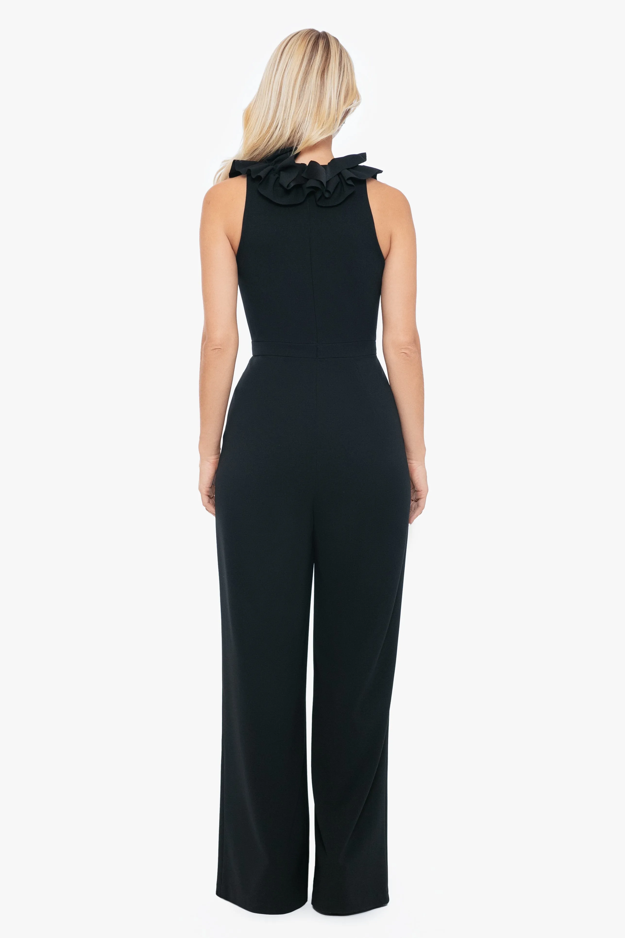 "Skyla" Ruffle Front Jumpsuit sold by Xscape product image thumbnail 2