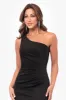 "Alora" Long Scuba One Shoulder Gown sold by Xscape