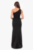 "Alora" Long Scuba One Shoulder Gown sold by Xscape