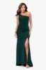 "Alora" Long Scuba One Shoulder Gown sold by Xscape