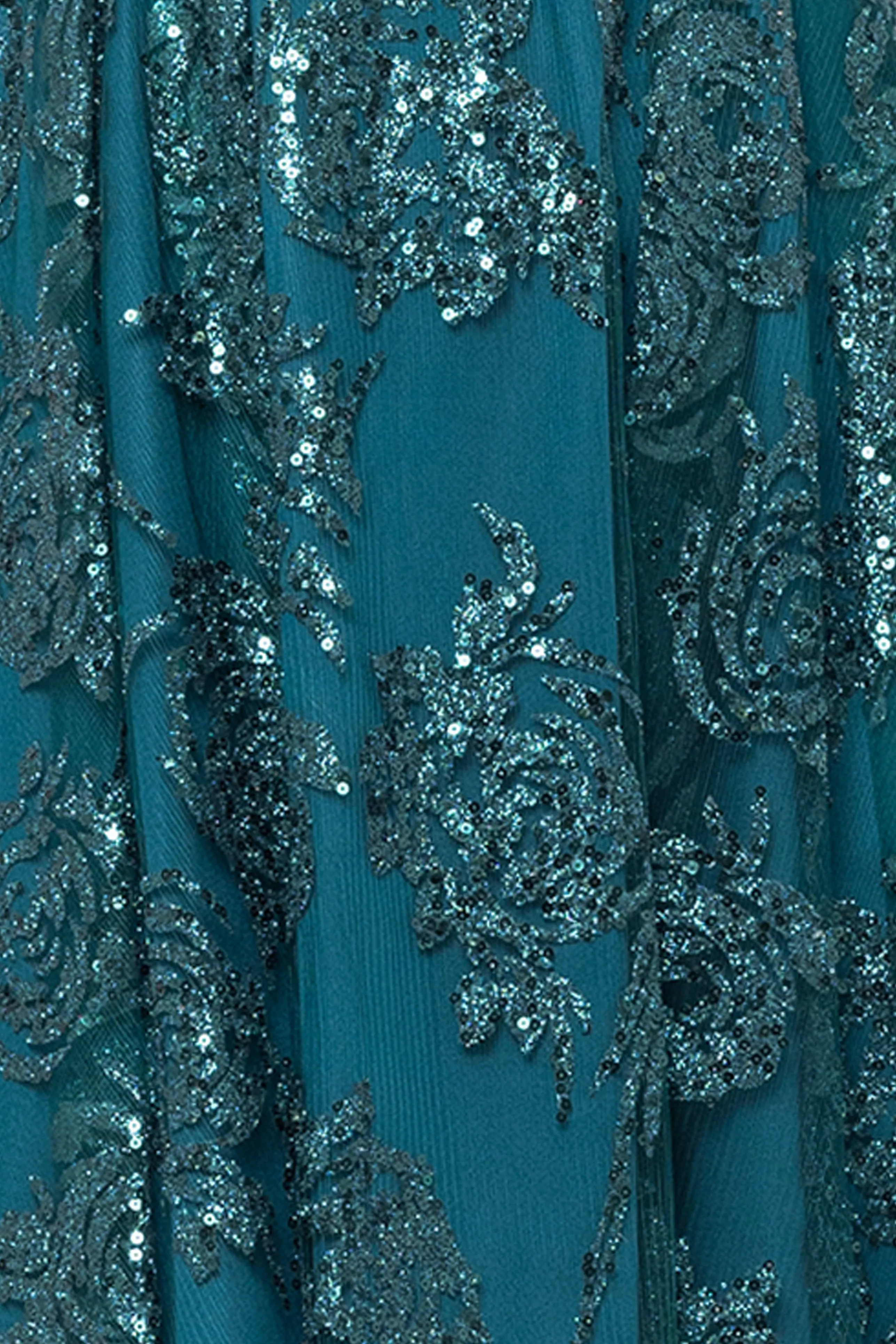 "Jessica" Short Galaxy Glitter Keyhole Party Dress sold by Xscape product image thumbnail 5