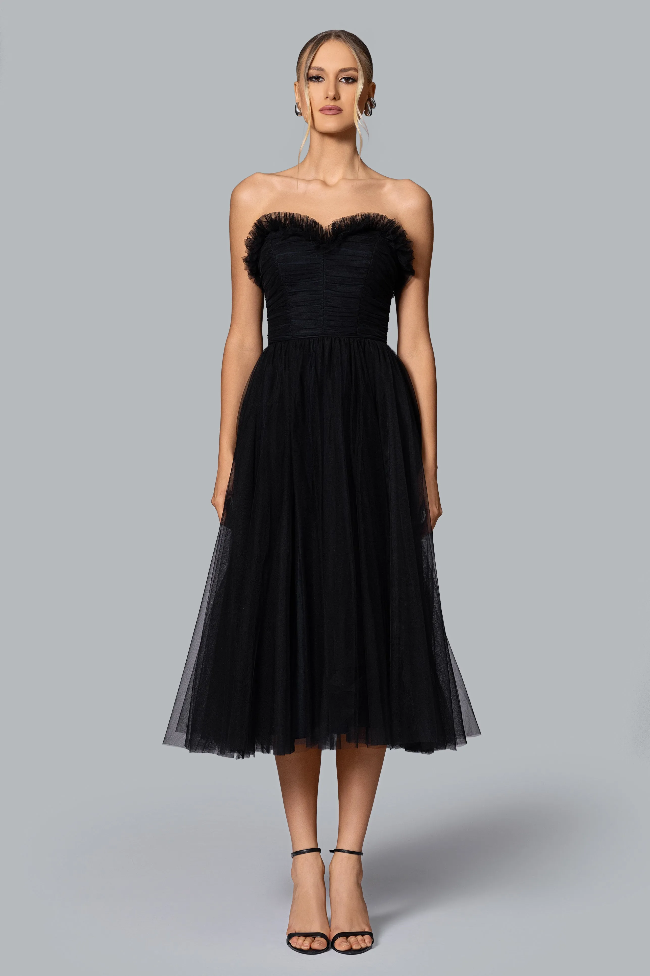 GHRAIL "Brielle" Mesh Midi Dress sold by Xscape