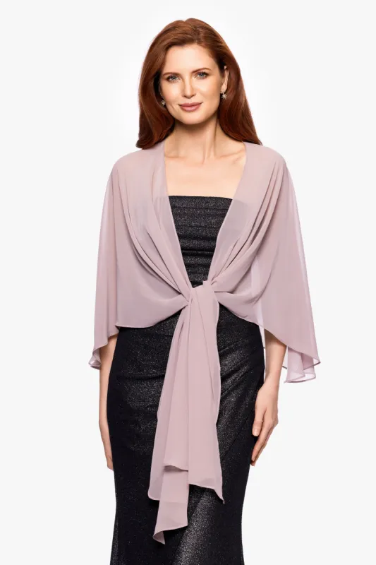 "Bernadette" Chiffon Shawl Wrap made by Xscape