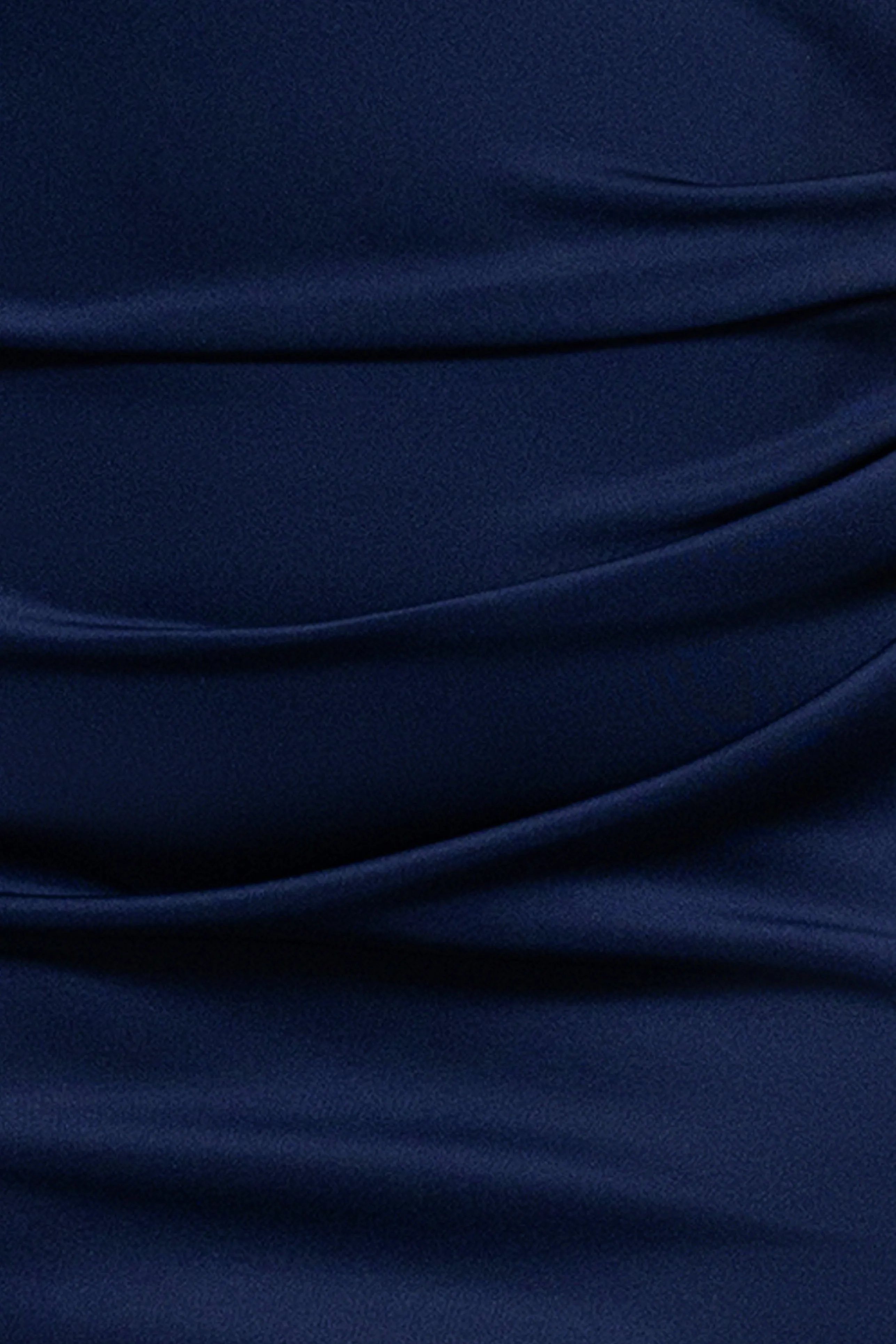 Plus "Lenore " Long Asymmetrical Neckline Scuba Dress sold by Xscape product image thumbnail 5