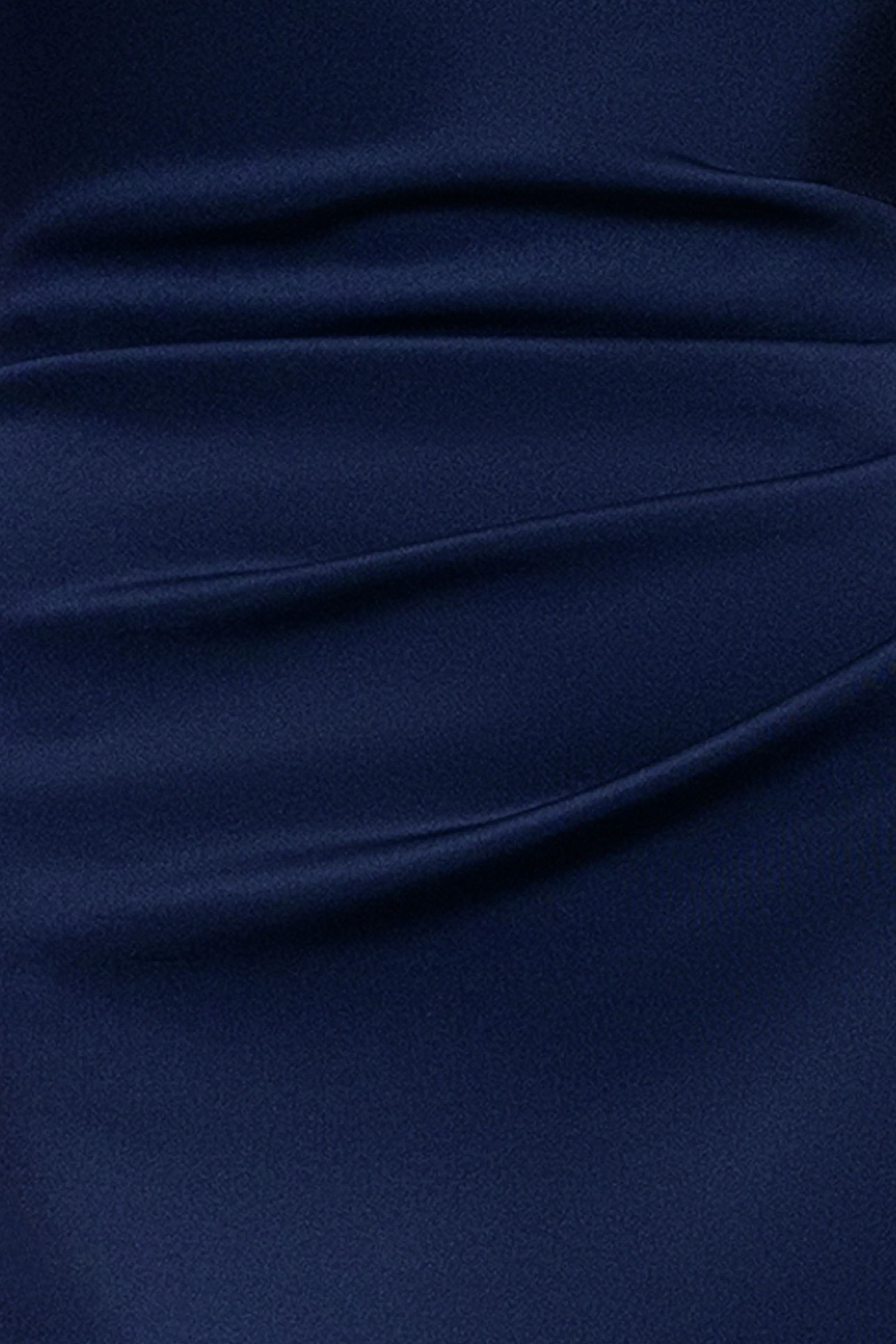 "Gigi" Scuba Cross Neck Ruffle Floor Length Dress sold by Xscape product image thumbnail 5