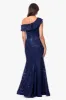 "Claire" Soutache Lace Off Shoulder Floor Length Dress sold by Xscape