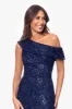 "Claire" Soutache Lace Off Shoulder Floor Length Dress sold by Xscape