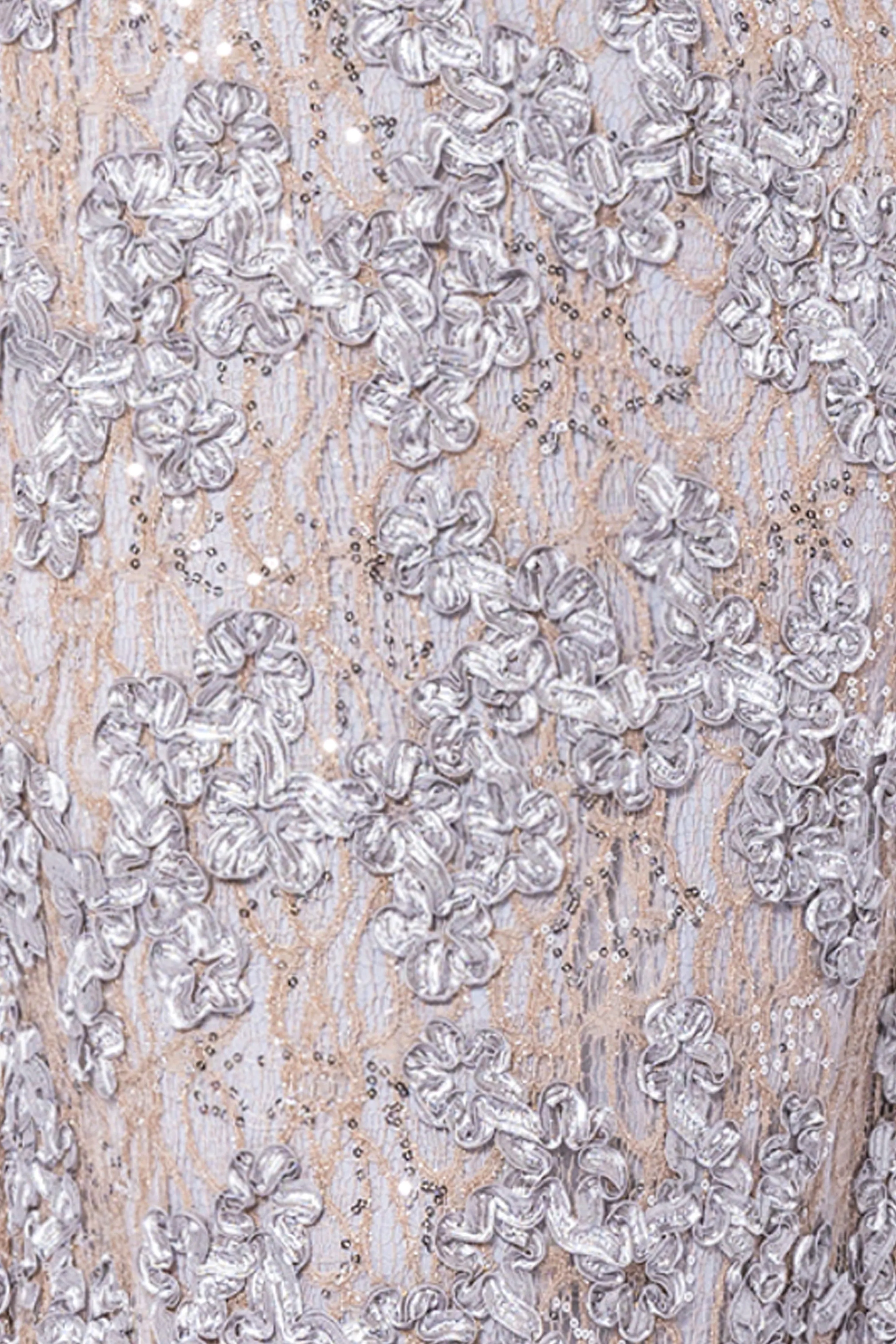 "Jill" Off The Shoulder Long Lace Dress sold by Xscape product image thumbnail 4