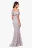 "Jill" Off The Shoulder Long Lace Dress sold by Xscape