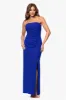 "Anne" Scuba Crepe Strapless Floor Length Dress sold by Xscape