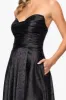 Blondie Nites "Raquel" Long Strapless Jacquard Gown sold by Xscape