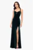 Blondie Nites "Astor" Embellished Velvet Floor Length Dress sold by Xscape