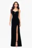 Blondie Nites "Astor" Embellished Velvet Floor Length Dress sold by Xscape