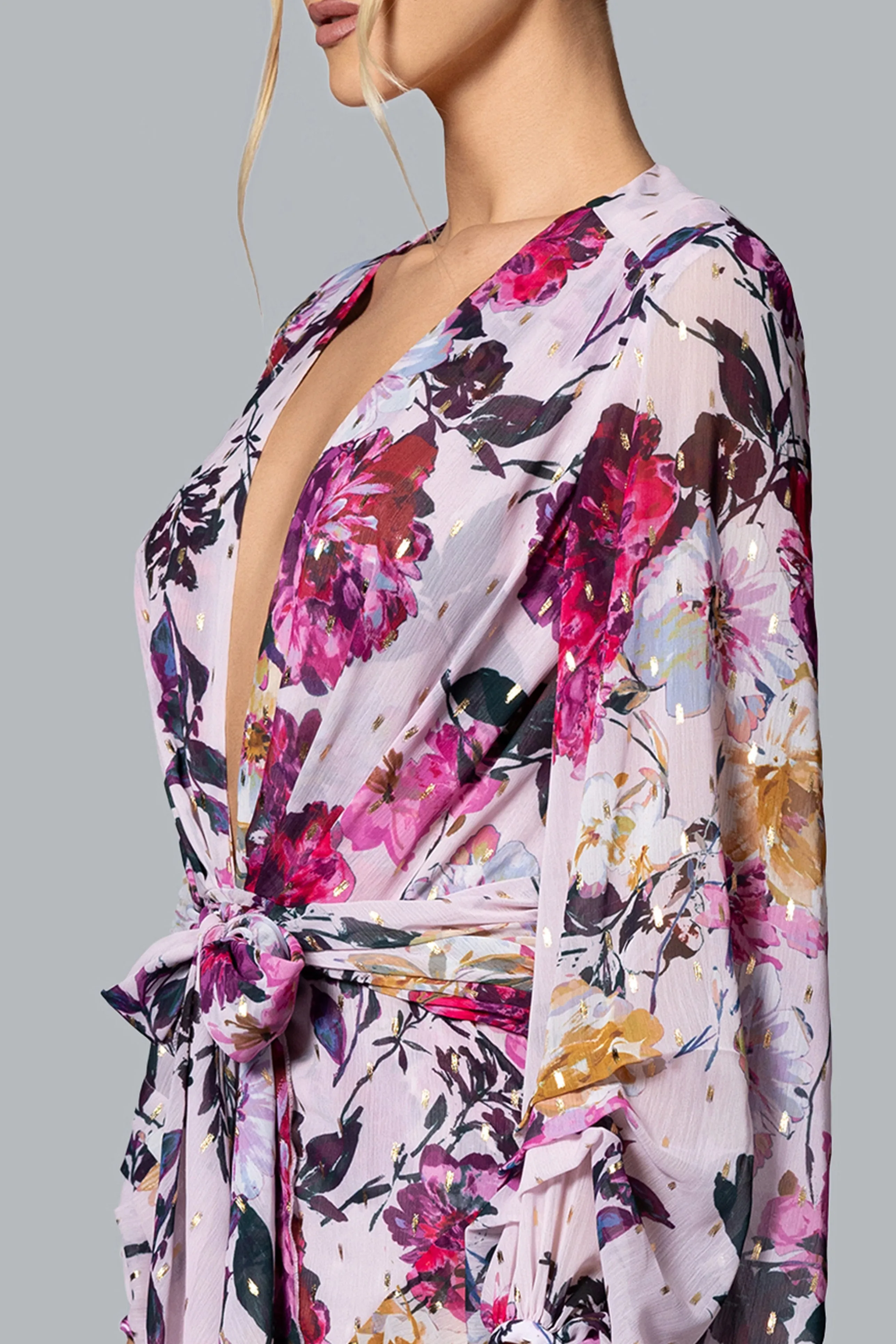 GHRAIL "Millie" Print Chiffon Gown sold by Xscape product image thumbnail 2