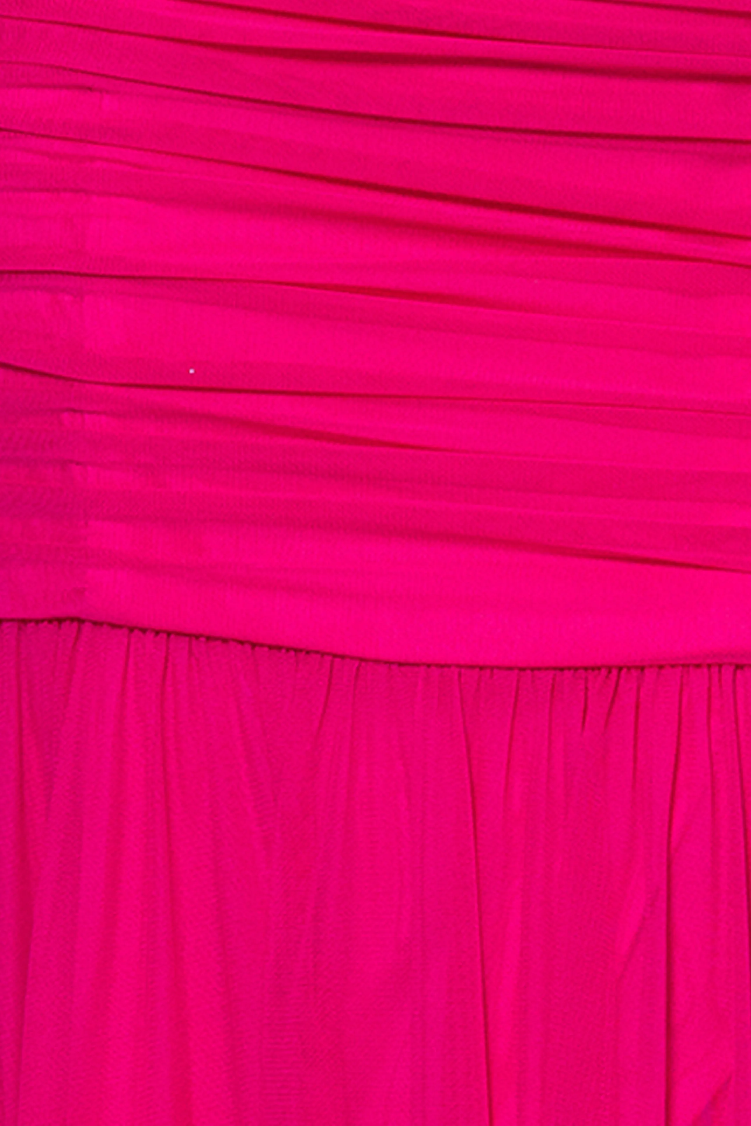 "Drew" Strapless Mesh Floor Length Dress sold by Xscape product image thumbnail 5