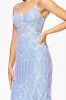 Blondie Nites "Kailey" Sequin Corset Floor Length Dress sold by Xscape