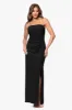 "Anne" Scuba Crepe Strapless Floor Length Dress sold by Xscape