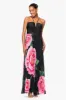 "Margaux" Chiffon Printed Floor Length Dress sold by Xscape